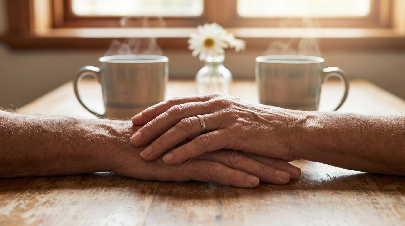 entdecken Sie, wie eine 66-jährige Frau das Geheimnis einer glücklichen, dauerhaften Beziehung durch kleine alltägliche Momente gefunden hat