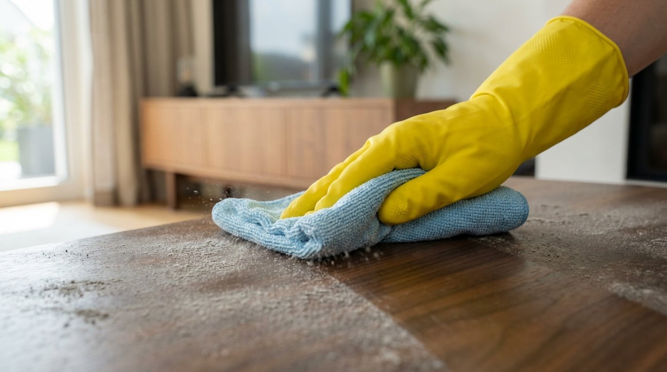 entdecken Sie die physikalischen Geheimisse hinter hartnäckigem Hausstaub und lernen Sie effektive Reinigungstechniken, um Staubablagerungen dauerhaft zu reduzieren