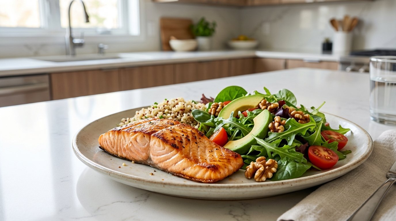 erfahren Sie, wie Sie nach 50 Jahren durch intelligente Ernährung ohne Hungern schlank bleiben und Gewichtszunahme vermeiden