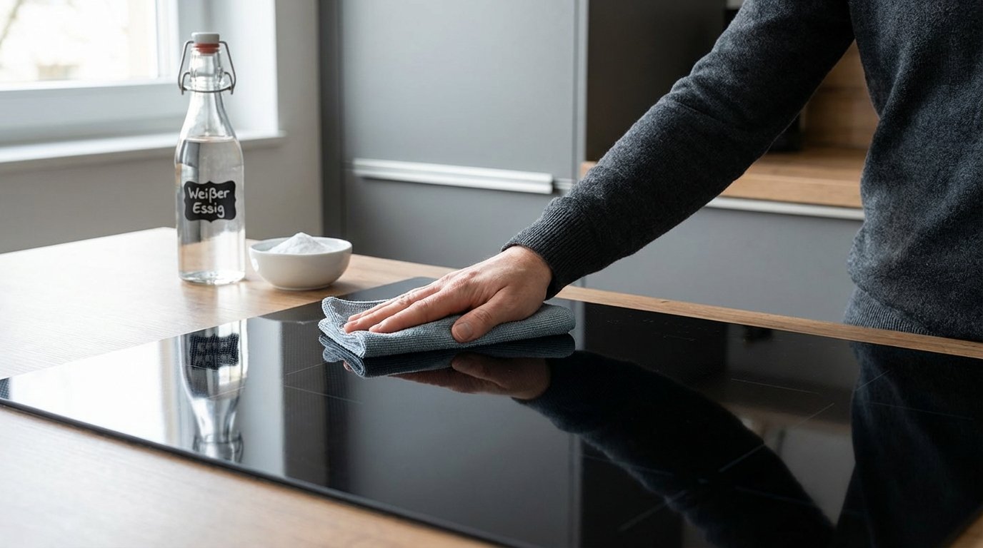 entdecken Sie die geheime Zutat zur perfekten Reinigung hartnäckiger Verschmutzungen auf Ihrem Kochfeld ohne Essig und Zitrone
