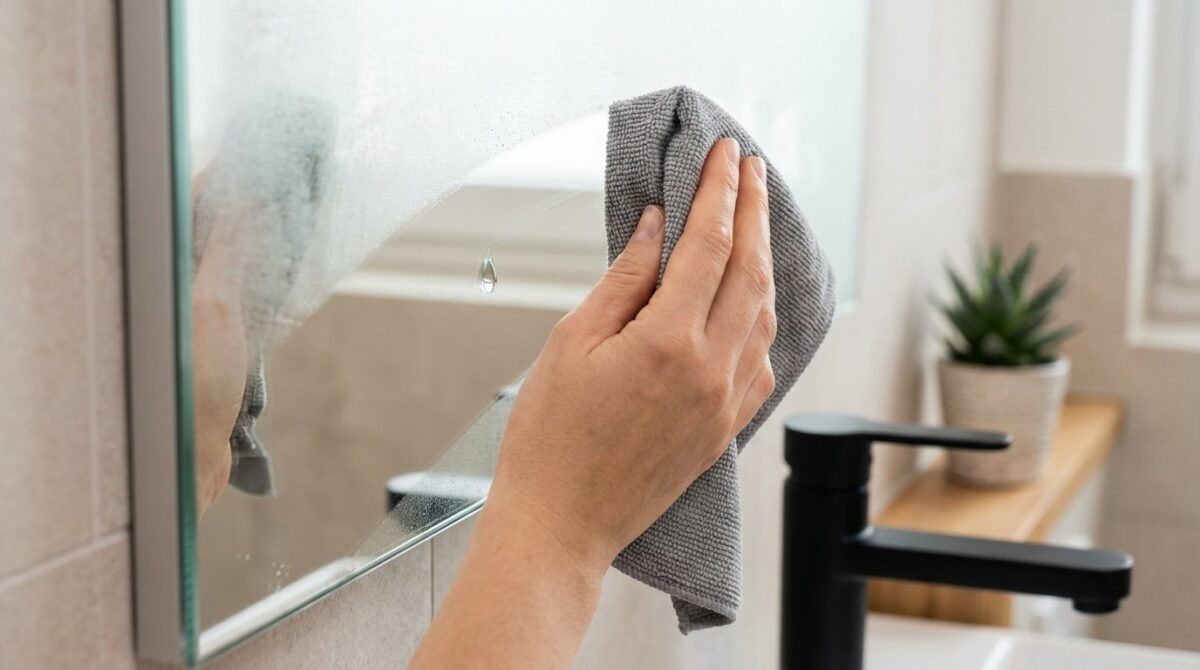 entdecken Sie die geniale Taucher-Methode gegen Spiegelbeschlag im Badezimmer und verabschieden Sie sich von lästigem Beschlag für immer